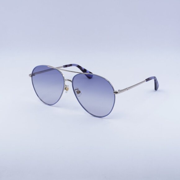 Kate Spade CAROLANE/F/S 0KY2 DG Sunglasses Gold Aviator Frame, Violet Lenses main image 9